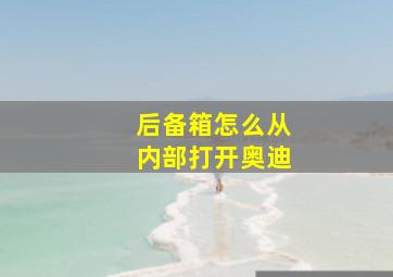 后备箱怎么从内部打开奥迪