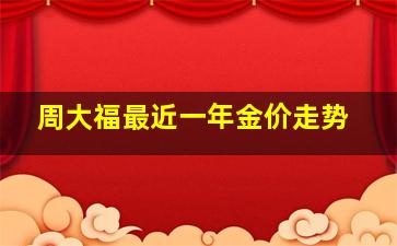 周大福最近一年金价走势