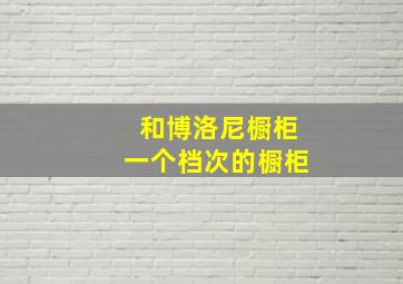 和博洛尼橱柜一个档次的橱柜