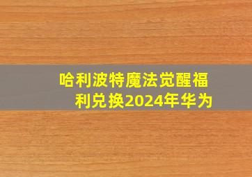 哈利波特魔法觉醒福利兑换2024年华为