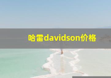 哈雷davidson价格