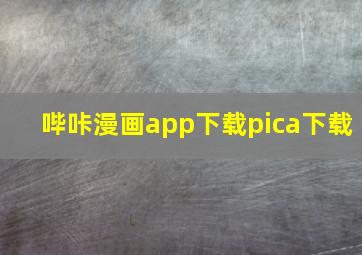 哔咔漫画app下载pica下载