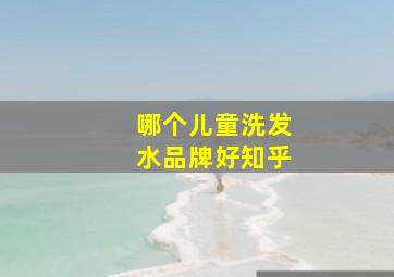 哪个儿童洗发水品牌好知乎