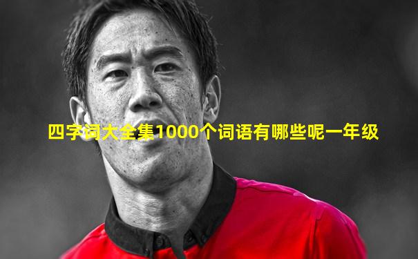 四字词大全集1000个词语有哪些呢一年级