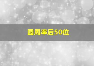 园周率后50位