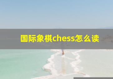 国际象棋chess怎么读