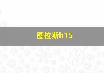 图拉斯h15