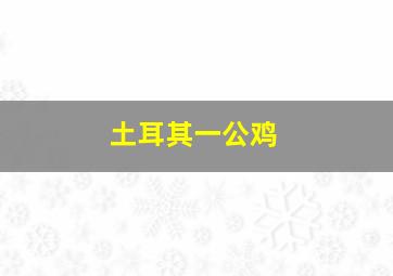 土耳其一公鸡