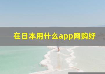 在日本用什么app网购好