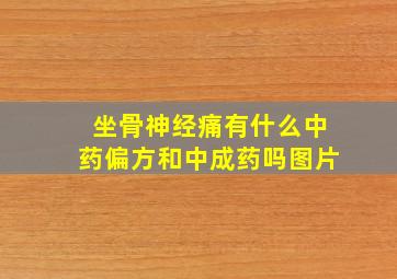 坐骨神经痛有什么中药偏方和中成药吗图片