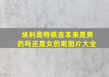 埃利奥特佩吉本来是男的吗还是女的呢图片大全