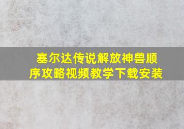 塞尔达传说解放神兽顺序攻略视频教学下载安装