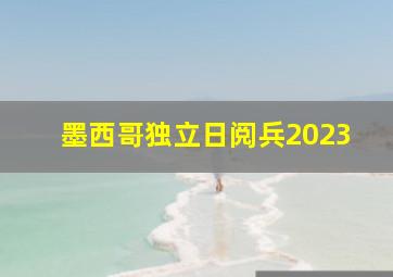 墨西哥独立日阅兵2023