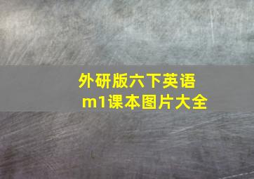 外研版六下英语m1课本图片大全