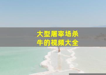 大型屠宰场杀牛的视频大全