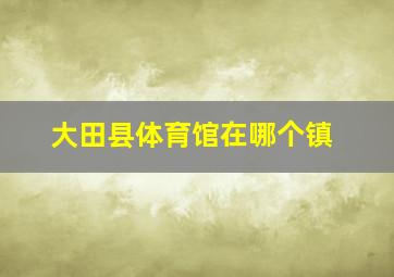 大田县体育馆在哪个镇