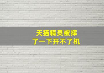 天猫精灵被摔了一下开不了机