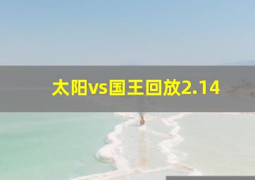 太阳vs国王回放2.14