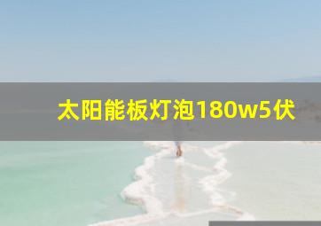 太阳能板灯泡180w5伏