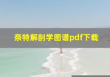 奈特解剖学图谱pdf下载