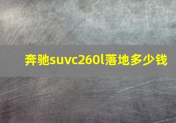 奔驰suvc260l落地多少钱