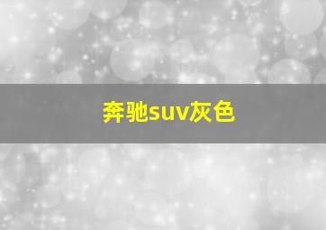 奔驰suv灰色