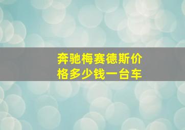 奔驰梅赛德斯价格多少钱一台车