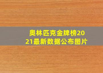 奥林匹克金牌榜2021最新数据公布图片