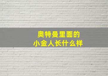 奥特曼里面的小金人长什么样