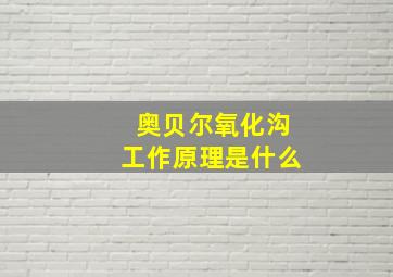 奥贝尔氧化沟工作原理是什么