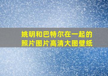 姚明和巴特尔在一起的照片图片高清大图壁纸