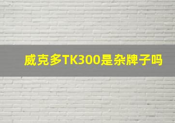 威克多TK300是杂牌子吗