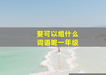 娶可以组什么词语呢一年级