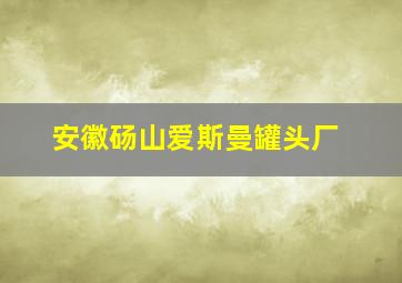 安徽砀山爱斯曼罐头厂