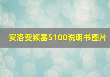 安洛变频器5100说明书图片