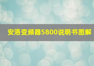 安洛变频器5800说明书图解