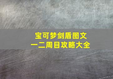 宝可梦剑盾图文一二周目攻略大全