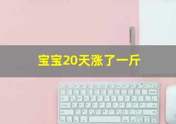 宝宝20天涨了一斤