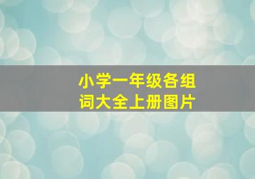 小学一年级各组词大全上册图片