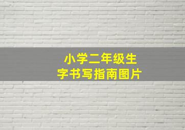 小学二年级生字书写指南图片