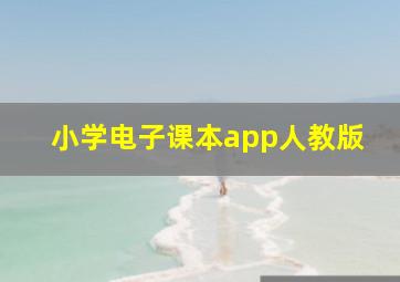 小学电子课本app人教版