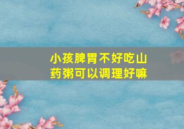 小孩脾胃不好吃山药粥可以调理好嘛