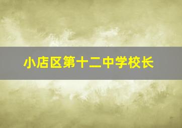 小店区第十二中学校长