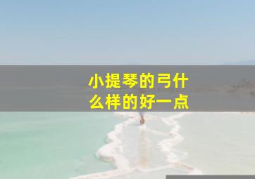 小提琴的弓什么样的好一点