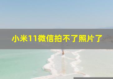 小米11微信拍不了照片了