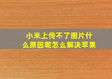 小米上传不了图片什么原因呢怎么解决苹果