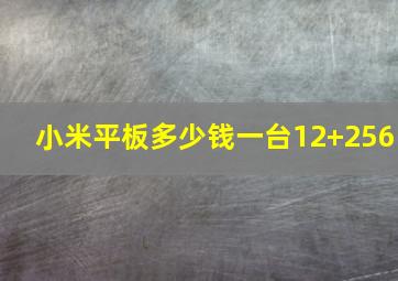 小米平板多少钱一台12+256