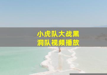 小虎队大战黑洞队视频播放