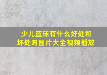 少儿篮球有什么好处和坏处吗图片大全视频播放