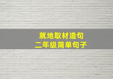 就地取材造句二年级简单句子